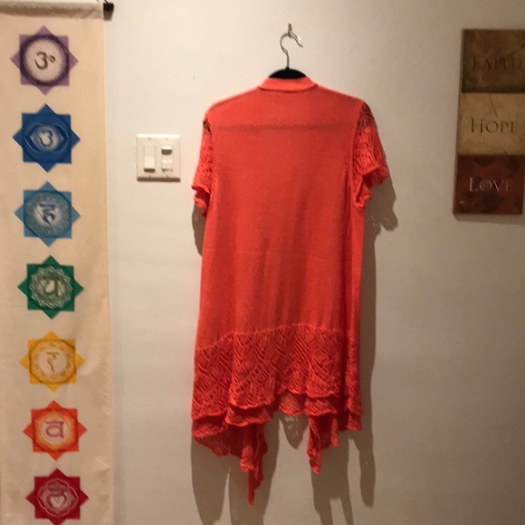 Short sleeve open long salamander sweater - Picture 2 of 5